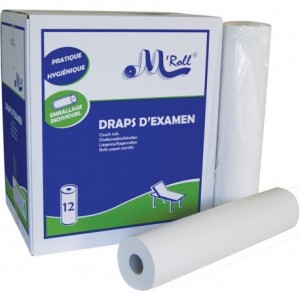 Draps lisses moletés pure ouate - M'ROLL - GLOBAL HYGIENE