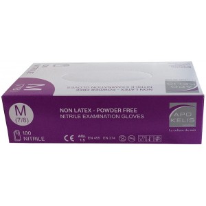 Gants dexamen Blue nitrile - APOKELIS