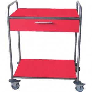 Guéridon inox et résine - ALTER MEDICAL