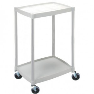 Guéridon plastique 2 plateaux - HOLTEX